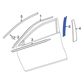 Toyota OE - Front Right Lower Black Out Tape