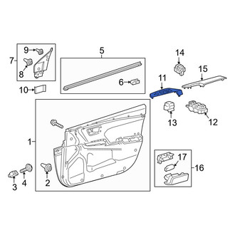 Toyota OE - Front Left Door Switch Trim Panel
