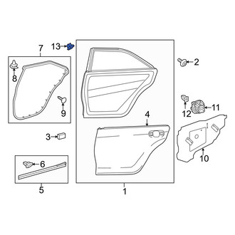 Toyota OE - Rear Truck Cab Corner Trim Panel