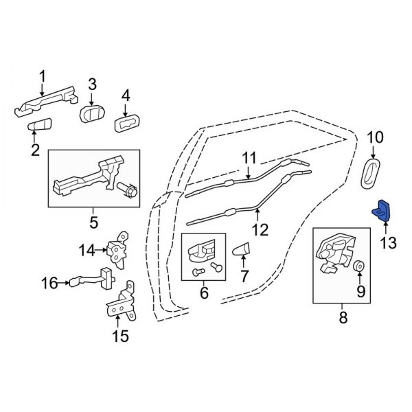 Door Lock Striker Plate