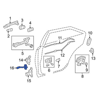 Toyota OE - Rear Door Check