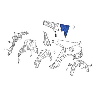 Toyota OE - Rear Right Lower Inner Quarter Panel