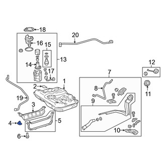 Toyota OE - Fuel Tank Shield Clip