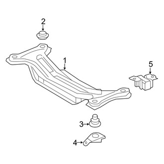 Toyota OE - Rear Suspension - Suspension Mounting (FULL HYBRID EV-GAS (FHEV))