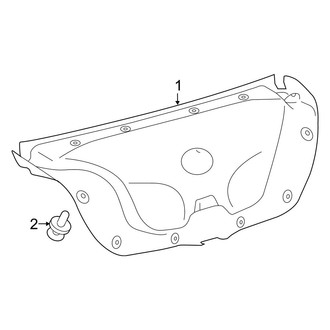 Toyota OE - Trunk Lid - Interior Trim (Hybrid LE / Hybrid SE / Hybrid XLE)