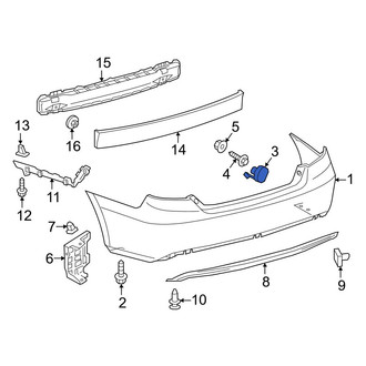Toyota OE - Right Bumper Cover Cap