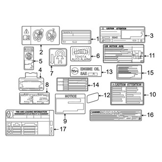 Toyota OE - Information Labels - Labels (FULL HYBRID EV-GAS (FHEV))