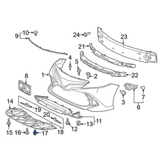 Toyota OE - Bumper Cover Retainer
