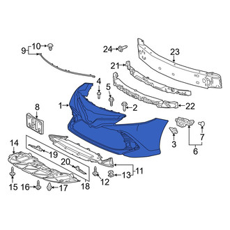 Toyota OE - Front Bumper Cover