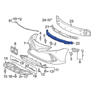 Toyota OE - Front Lower Bumper Impact Absorber