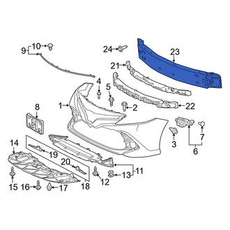 Toyota OE - Front Bumper Impact Bar