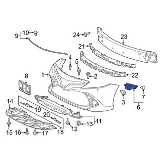 Toyota OE - Front Left Bumper Guide