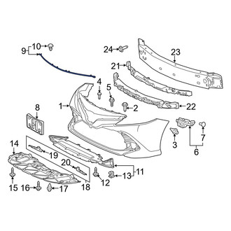 Toyota OE - Front Hood Seal