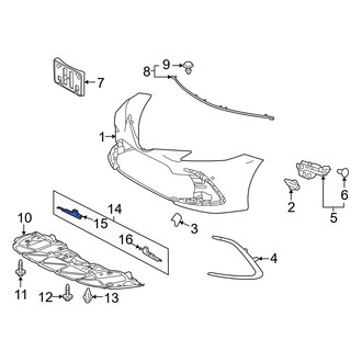 Toyota OE - Right Lower Bumper Cover Insulator