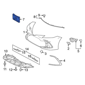 Toyota OE - Front License Plate Bracket