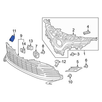 Toyota OE - Right Grille Insulator