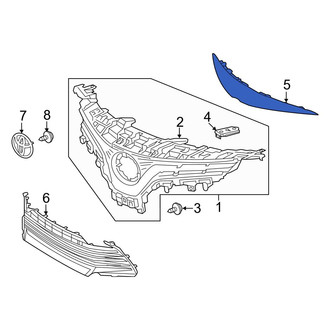 Toyota OE - Front Upper Grille Molding