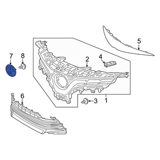 Toyota OE - Front Bumper Cover Emblem