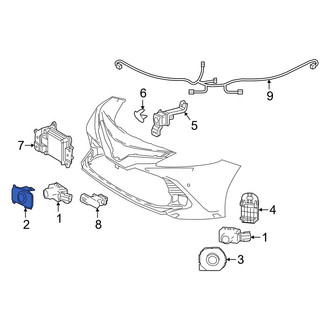 Toyota OE - Front Right Inner Parking Aid Sensor Housing