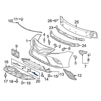 Toyota OE - Left Bumper Cover Insulator