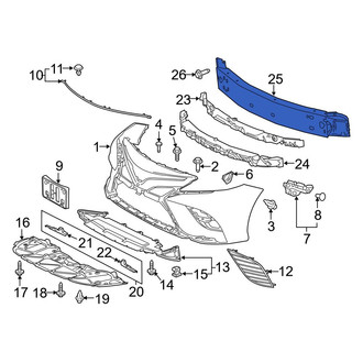 Toyota OE - Front Bumper Impact Bar