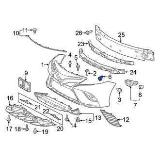 Toyota OE - Right Bumper Cover Insulator