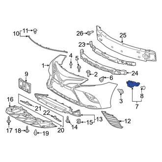 Toyota OE - Front Left Bumper Guide