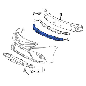 Toyota OE - Front Lower Bumper Impact Absorber