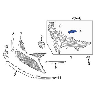 Toyota OE - Front Left Grille Bracket