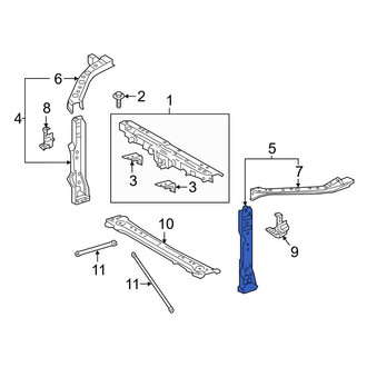 Toyota OE - Front Left Radiator Support Side Panel