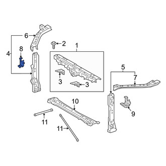 Toyota OE - Right Radiator Support Side Panel Bracket