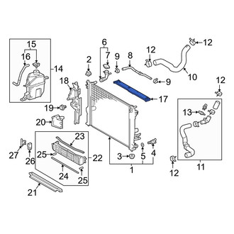 Toyota OE - Front Upper Radiator Support Air Deflector
