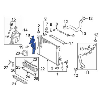 Toyota OE - Front Right Lower Radiator Support Baffle