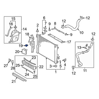 Toyota OE - Radiator Support Baffle Clip