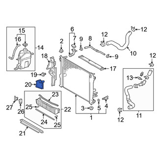 Toyota OE - Front Left Lower Radiator Support Baffle