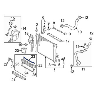 Toyota OE - Upper Radiator Shutter Seal