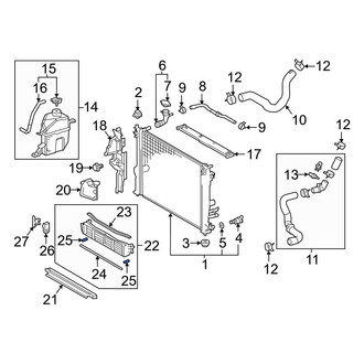 Toyota OE - Outer Radiator Shutter Seal