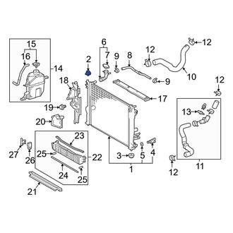Toyota OE - Upper Radiator Insulator