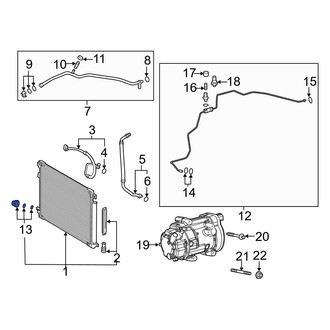 Toyota OE - A/C Refrigerant Line Clamp