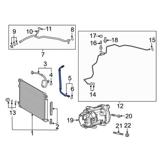 Toyota OE - A/C Refrigerant Suction Hose