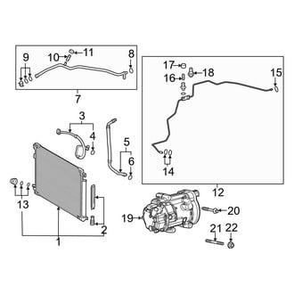 Toyota OE - Air Conditioner & Heater - Condenser, Compressor & Lines