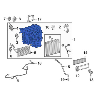 Toyota OE - HVAC Unit Case Assembly