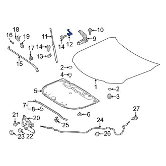 Toyota OE - Front Left Upper Hood Lift Support Stud