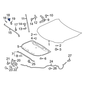 Toyota OE - Hood & Trunk Prop Rod Bracket