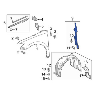 Toyota OE - Front Left Fender Insulator