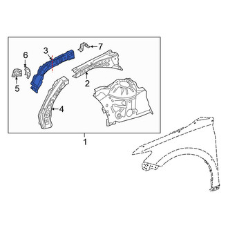 Toyota OE - Front Left Fender Rail Reinforcement