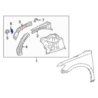 Toyota OE - Front Left Fender Gusset