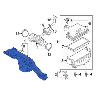 Toyota OE - Front Engine Air Intake Hose