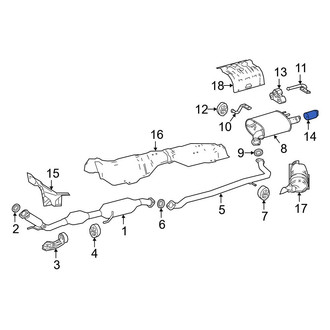 Toyota OE - Exhaust Tail Pipe Tip