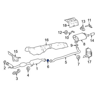 Toyota OE - Rear Catalytic Converter Gasket